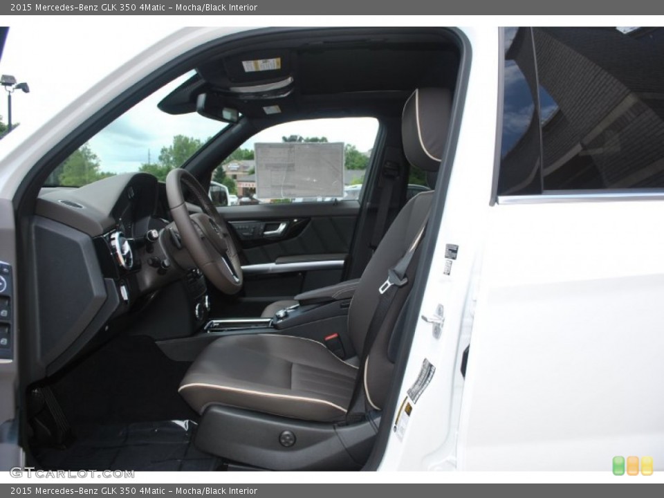 Mocha/Black Interior Front Seat for the 2015 Mercedes-Benz GLK 350 4Matic #95187918