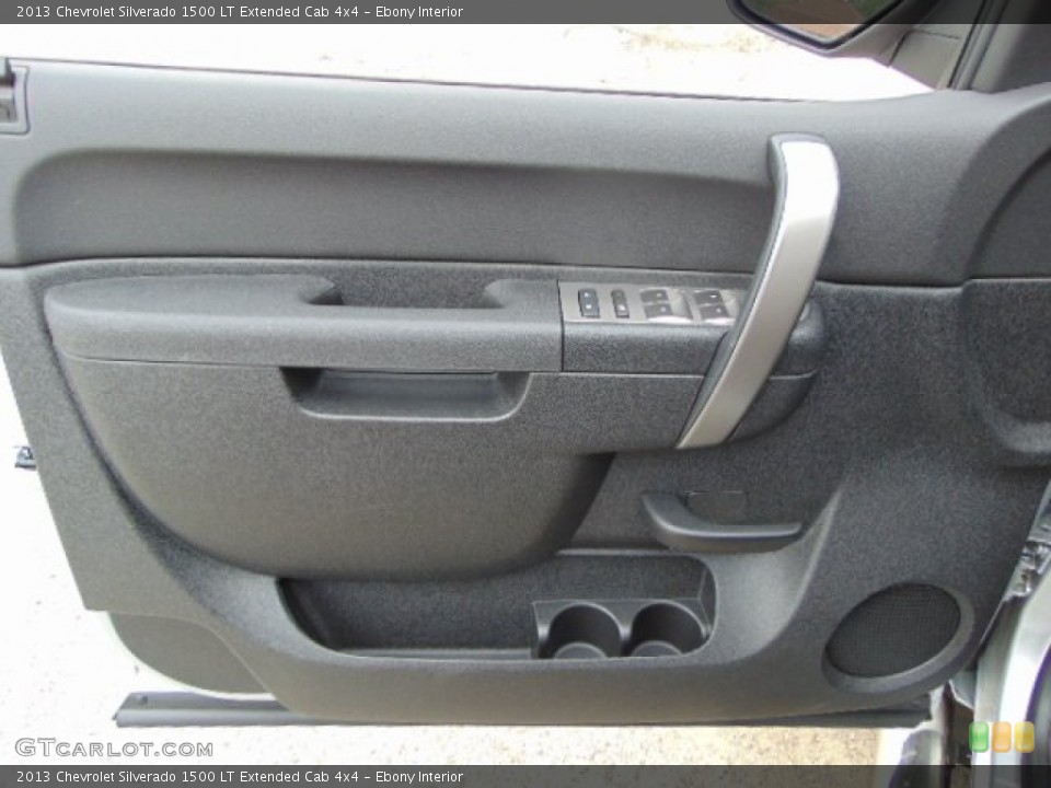 Ebony Interior Door Panel for the 2013 Chevrolet Silverado 1500 LT Extended Cab 4x4 #95203249