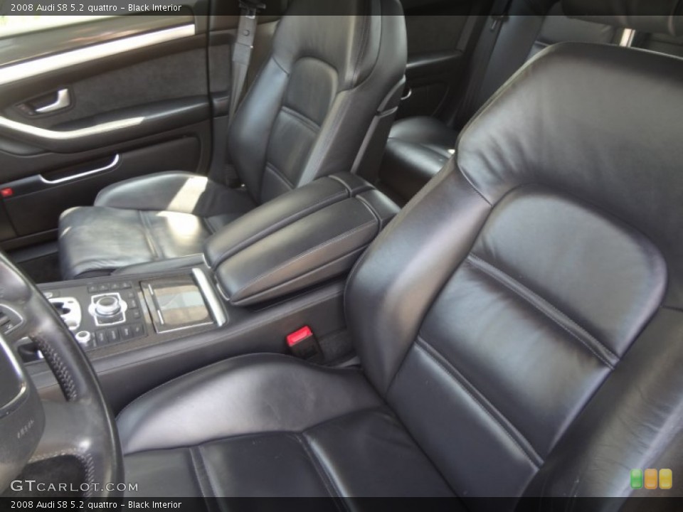 Black Interior Front Seat for the 2008 Audi S8 5.2 quattro #95207273