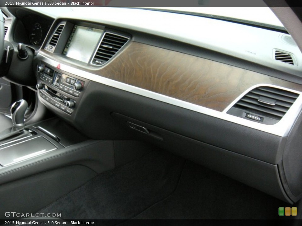 Black Interior Dashboard for the 2015 Hyundai Genesis 5.0 Sedan #95214810