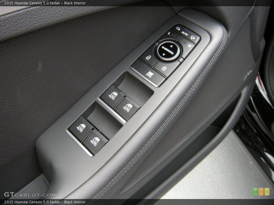 Black Interior Controls for the 2015 Hyundai Genesis 5.0 Sedan #95214929