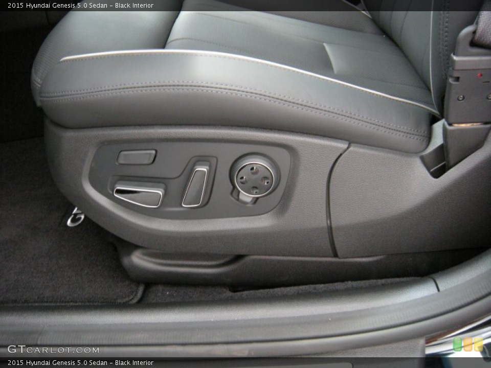 Black Interior Front Seat for the 2015 Hyundai Genesis 5.0 Sedan #95214978