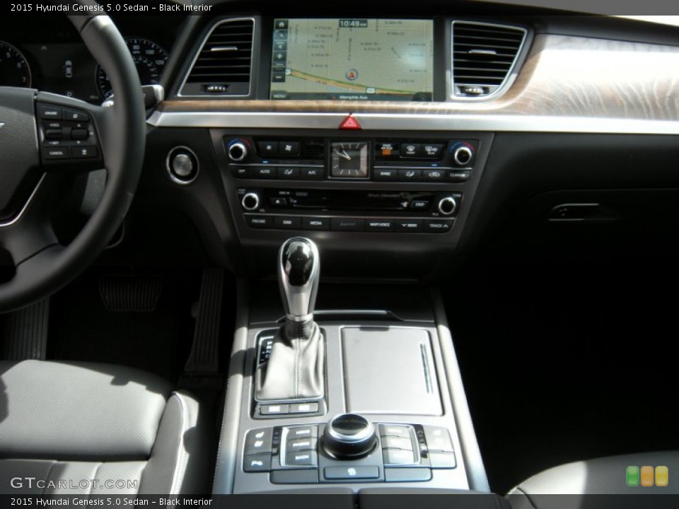 Black Interior Dashboard for the 2015 Hyundai Genesis 5.0 Sedan #95215049