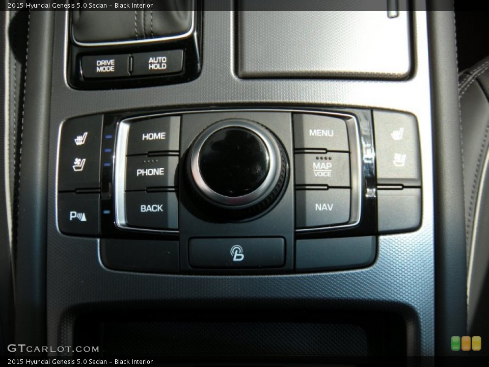 Black Interior Controls for the 2015 Hyundai Genesis 5.0 Sedan #95215140