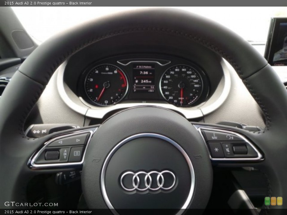 Black Interior Controls for the 2015 Audi A3 2.0 Prestige quattro #95222562