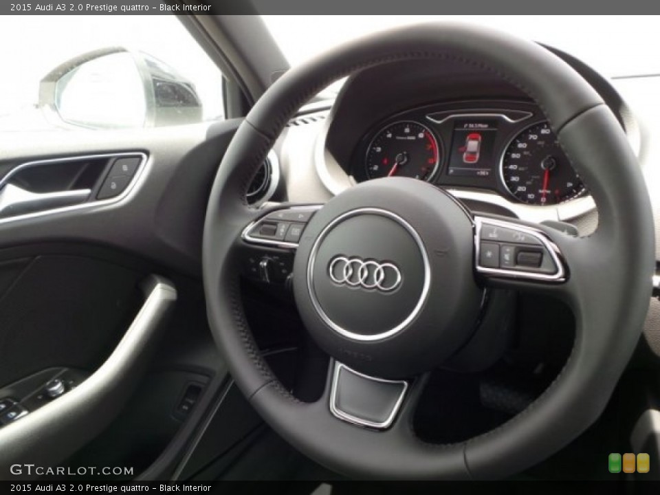 Black Interior Steering Wheel for the 2015 Audi A3 2.0 Prestige quattro #95222667