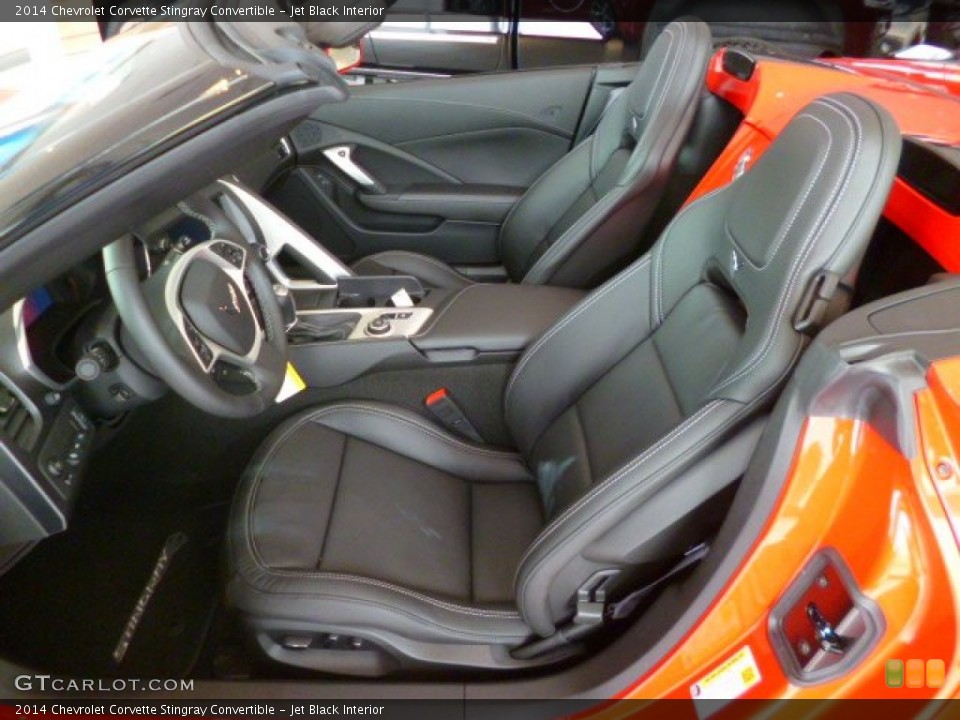 Jet Black Interior Photo for the 2014 Chevrolet Corvette Stingray Convertible #95225707