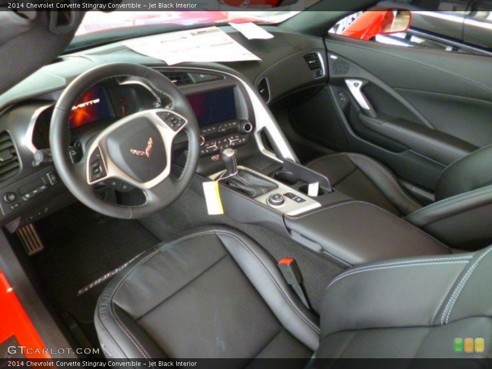 Jet Black Interior Prime Interior for the 2014 Chevrolet Corvette Stingray Convertible #95225733