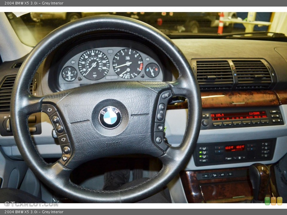 Grey Interior Steering Wheel for the 2004 BMW X5 3.0i #95236395