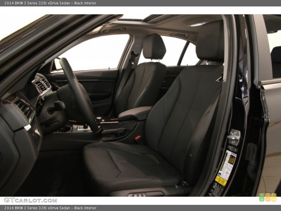 Black Interior Front Seat for the 2014 BMW 3 Series 328i xDrive Sedan #95240076