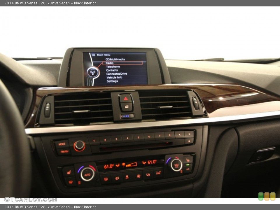Black Interior Controls for the 2014 BMW 3 Series 328i xDrive Sedan #95240139