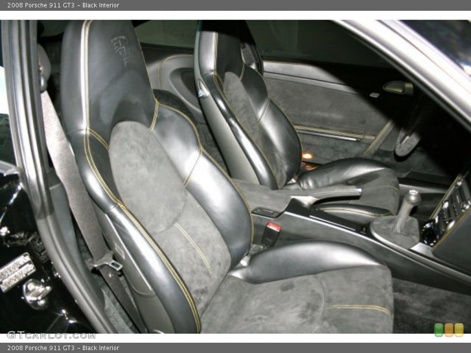 Black Interior Front Seat for the 2008 Porsche 911 GT3 #95245956