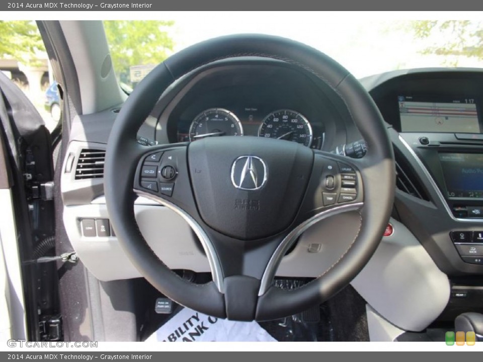 Graystone Interior Steering Wheel for the 2014 Acura MDX Technology #95246013