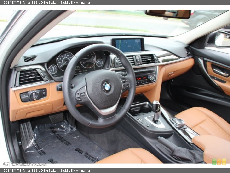 Saddle Brown Interior Prime Interior for the 2014 BMW 3 Series 328i xDrive Sedan #95247047