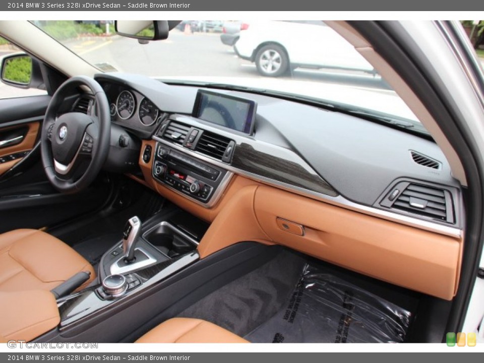 Saddle Brown Interior Dashboard for the 2014 BMW 3 Series 328i xDrive Sedan #95247414