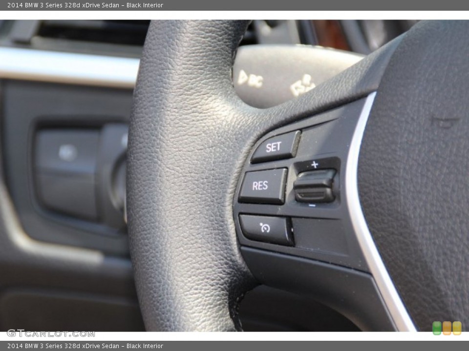 Black Interior Controls for the 2014 BMW 3 Series 328d xDrive Sedan #95247981