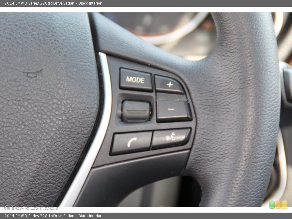 Black Interior Controls for the 2014 BMW 3 Series 328d xDrive Sedan #95248005