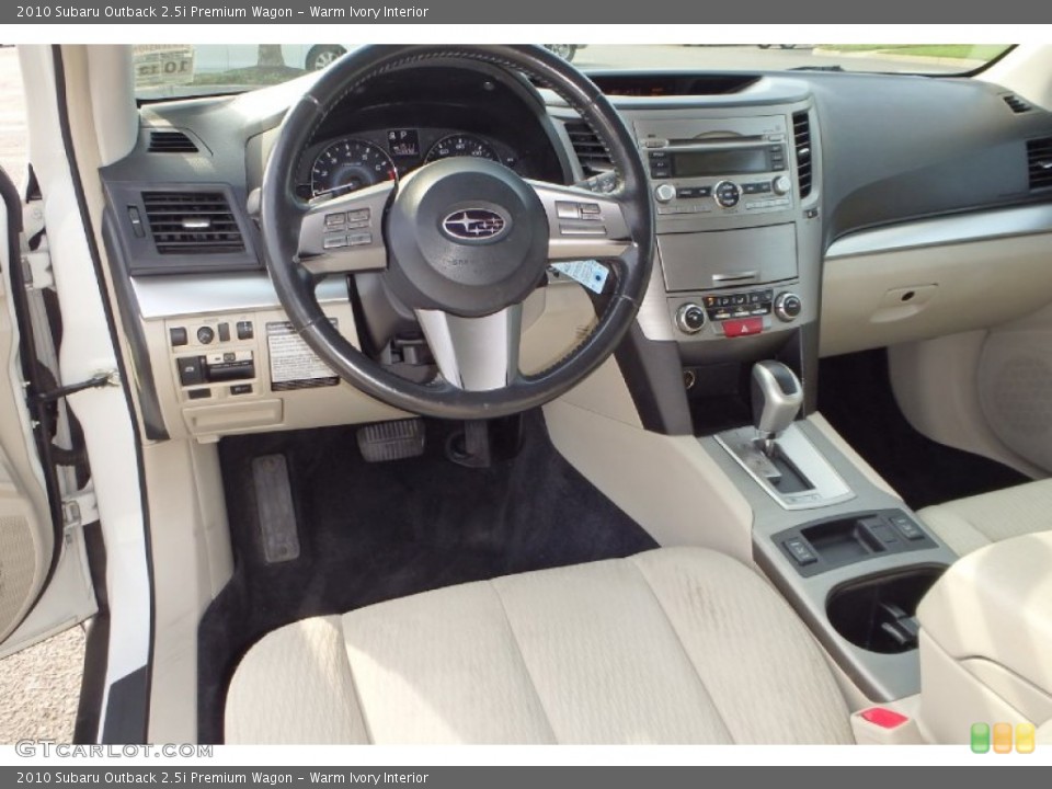 Warm Ivory Interior Photo for the 2010 Subaru Outback 2.5i Premium Wagon #95256567
