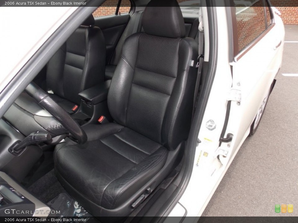 Ebony Black Interior Front Seat for the 2006 Acura TSX Sedan #95268171