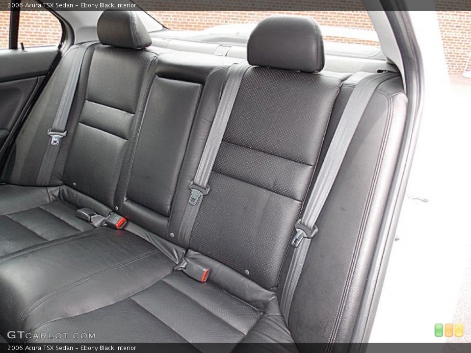 Ebony Black Interior Rear Seat for the 2006 Acura TSX Sedan #95268348