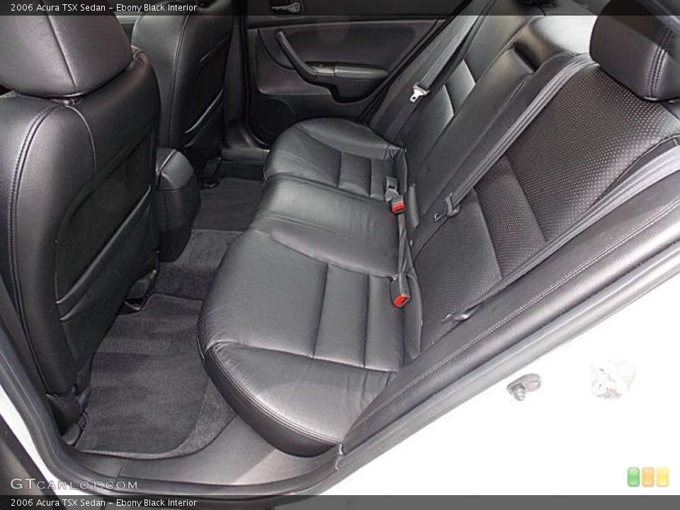 Ebony Black Interior Rear Seat for the 2006 Acura TSX Sedan #95268384