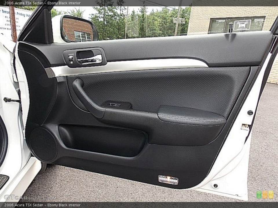 Ebony Black Interior Door Panel for the 2006 Acura TSX Sedan #95268435