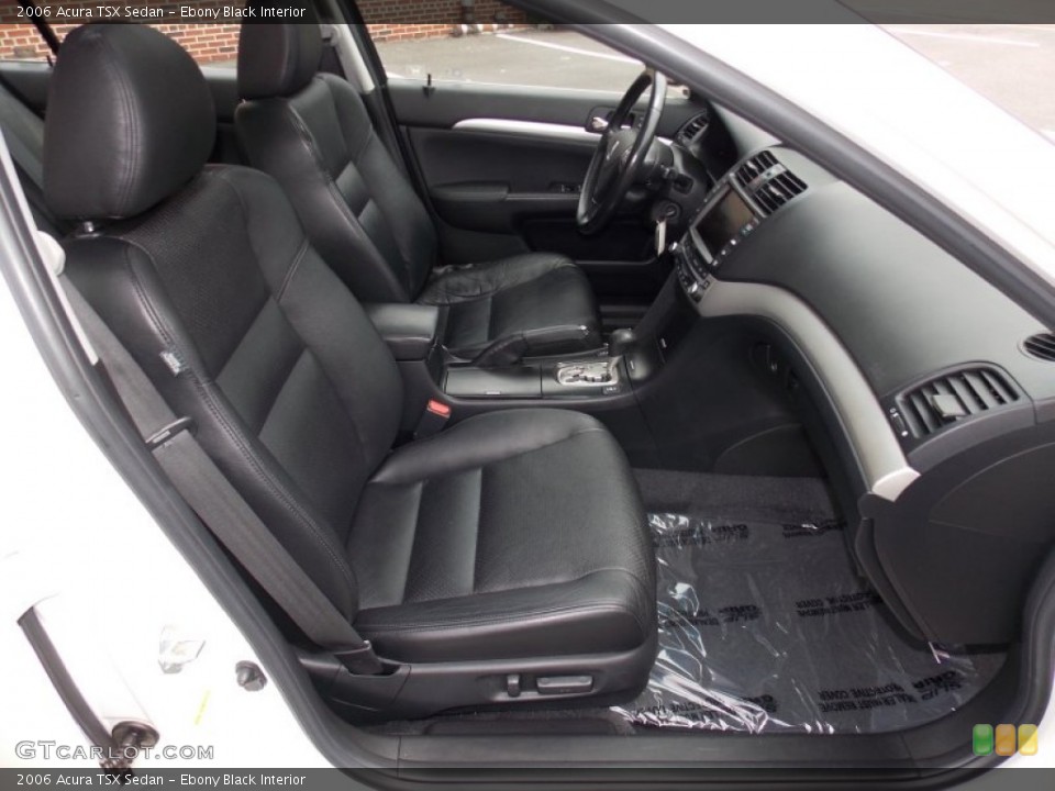 Ebony Black Interior Front Seat for the 2006 Acura TSX Sedan #95268486