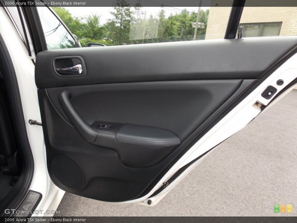 Ebony Black Interior Door Panel for the 2006 Acura TSX Sedan #95268508