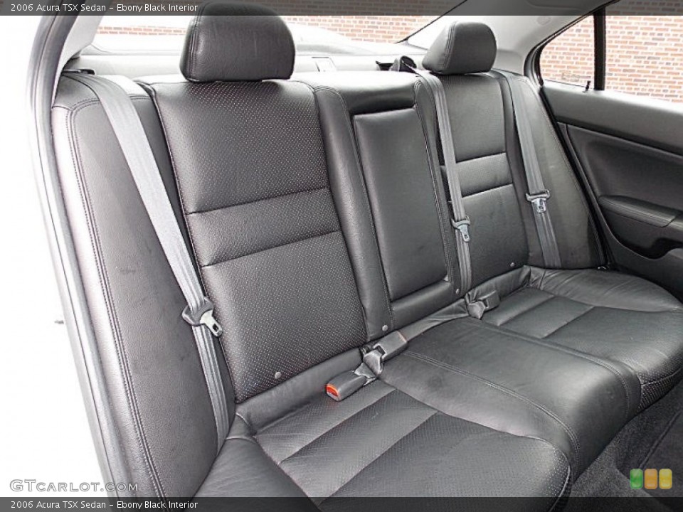 Ebony Black Interior Rear Seat for the 2006 Acura TSX Sedan #95268546