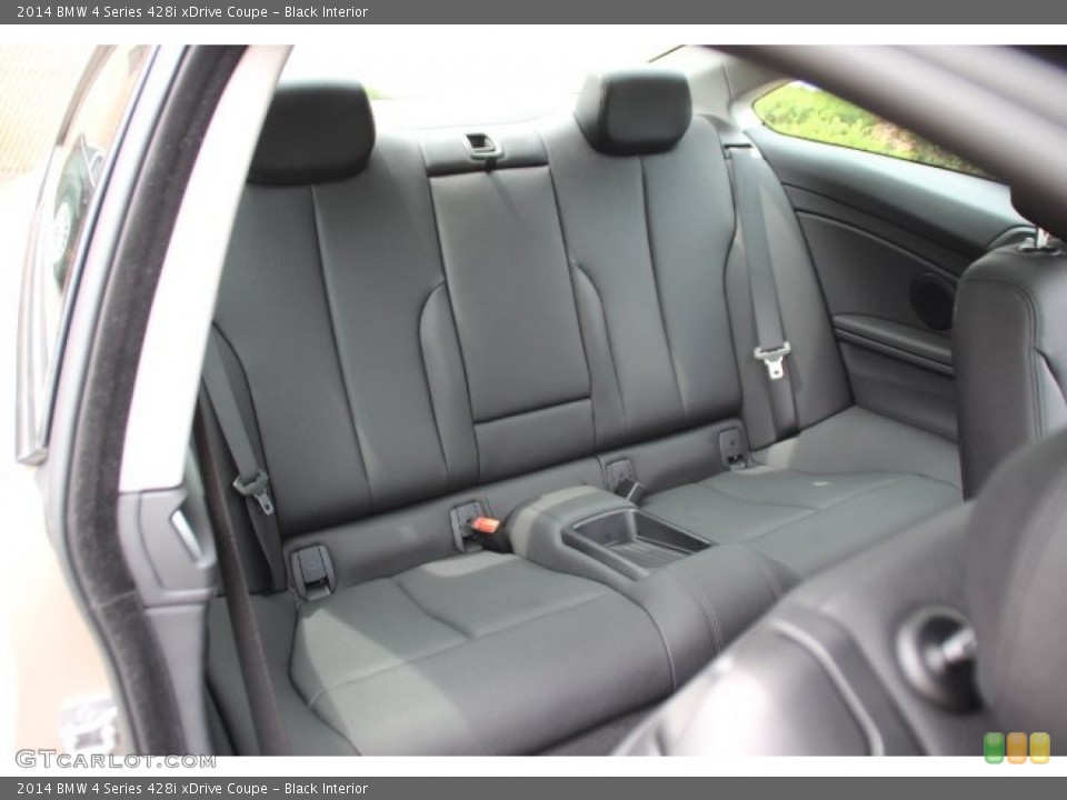 Black Interior Rear Seat for the 2014 BMW 4 Series 428i xDrive Coupe #95274201
