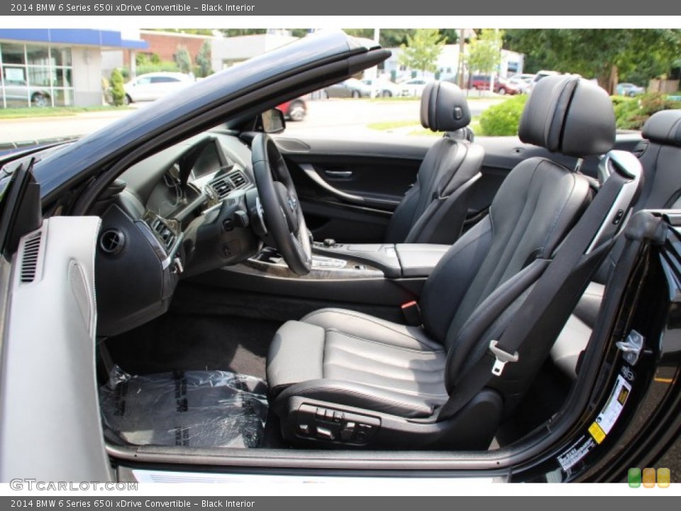 Black Interior Front Seat for the 2014 BMW 6 Series 650i xDrive Convertible #95274621