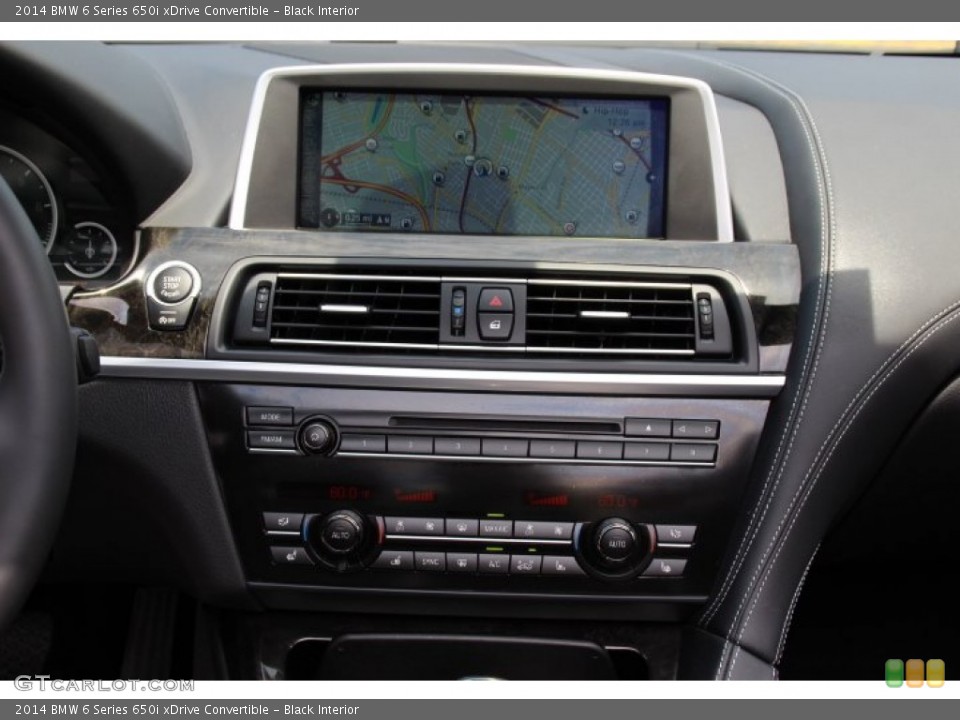 Black Interior Controls for the 2014 BMW 6 Series 650i xDrive Convertible #95274684