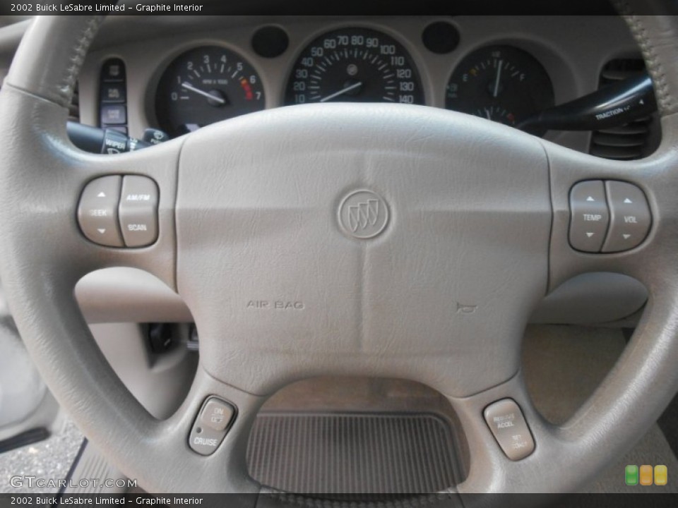 Graphite Interior Steering Wheel for the 2002 Buick LeSabre Limited #95281218