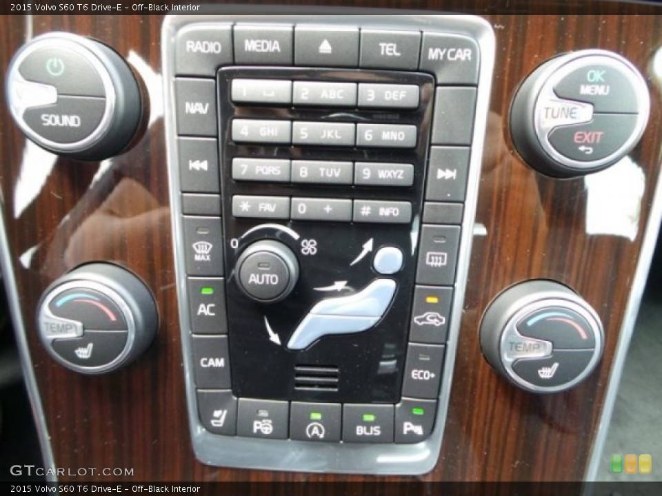 Off-Black Interior Controls for the 2015 Volvo S60 T6 Drive-E #95282172