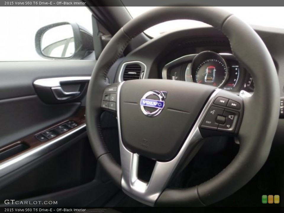 Off-Black Interior Steering Wheel for the 2015 Volvo S60 T6 Drive-E #95282295