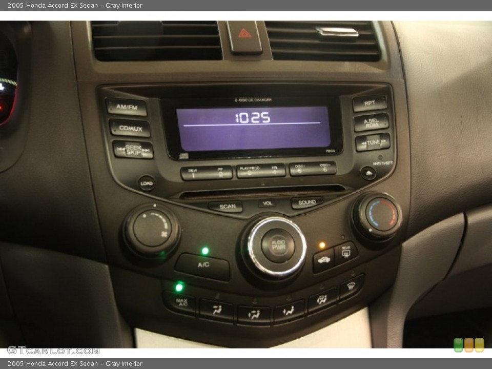 Gray Interior Controls for the 2005 Honda Accord EX Sedan #95283552