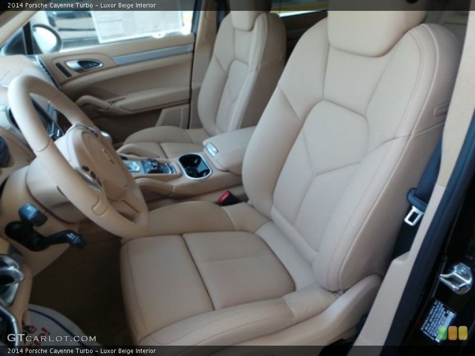 Luxor Beige Interior Front Seat for the 2014 Porsche Cayenne Turbo #95290554