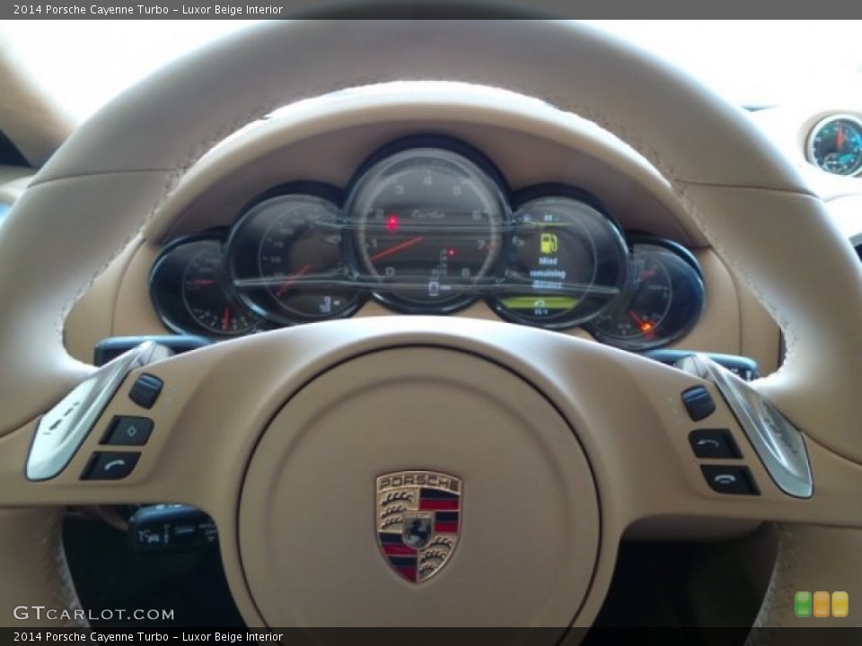 Luxor Beige Interior Steering Wheel for the 2014 Porsche Cayenne Turbo #95290647