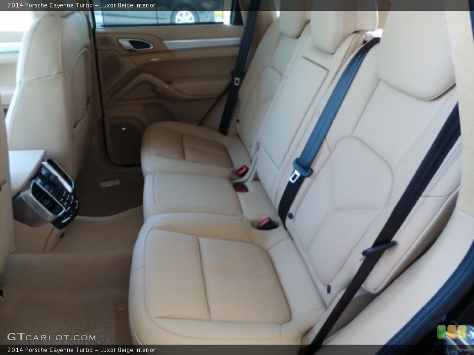 Luxor Beige Interior Rear Seat for the 2014 Porsche Cayenne Turbo #95290674