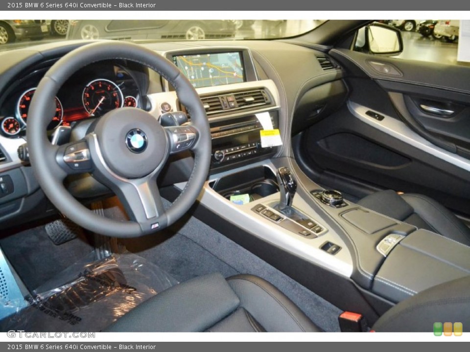 Black Interior Photo for the 2015 BMW 6 Series 640i Convertible #95294491