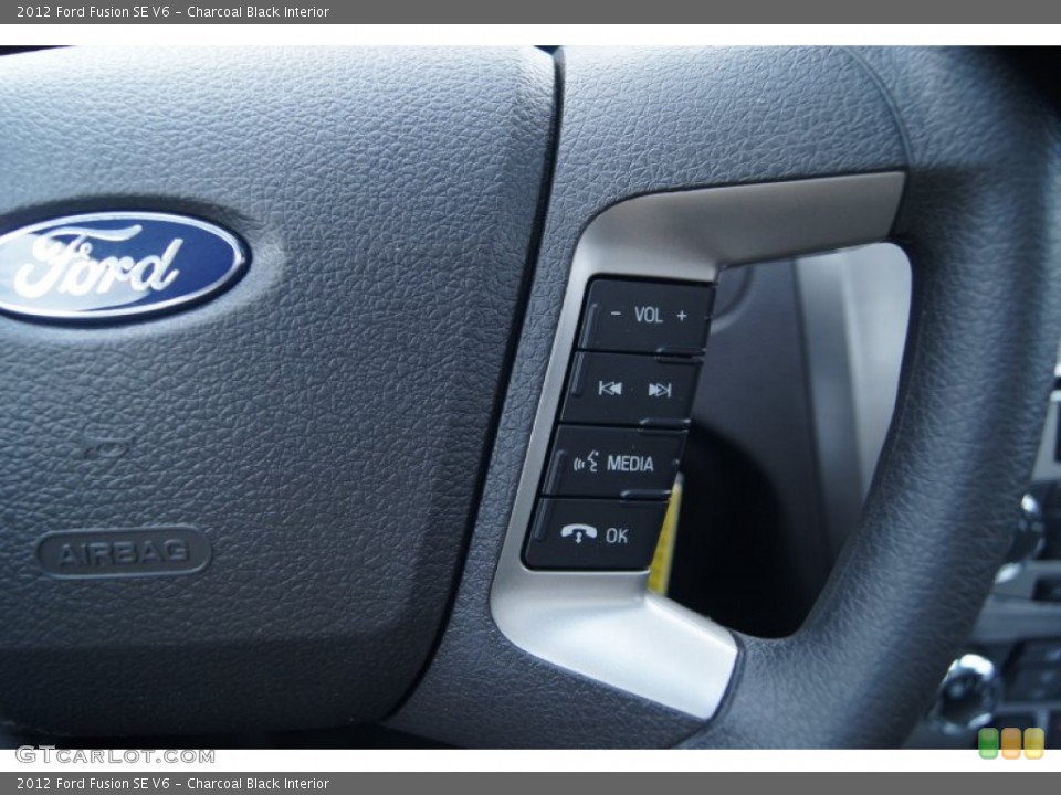 Charcoal Black Interior Controls for the 2012 Ford Fusion SE V6 #95295739