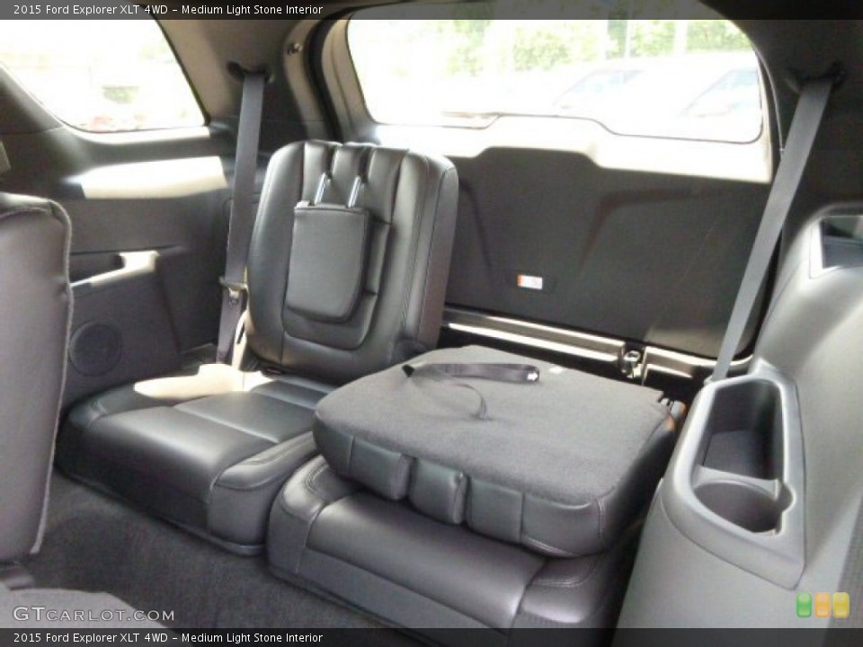 Medium Light Stone Interior Rear Seat for the 2015 Ford Explorer XLT 4WD #95307844