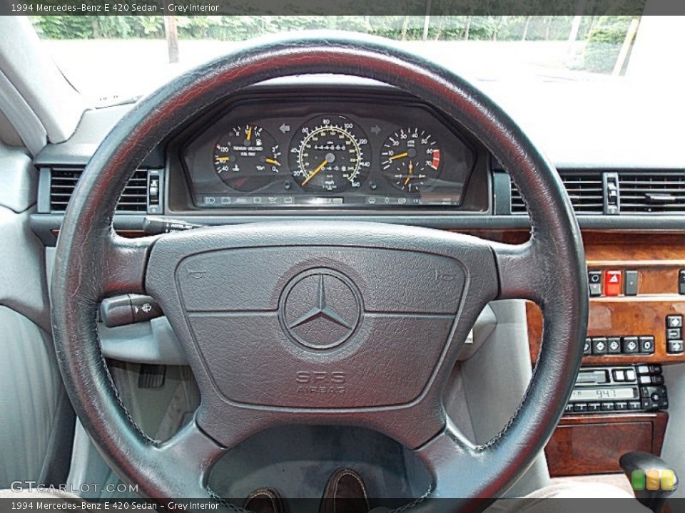 Grey Interior Steering Wheel for the 1994 Mercedes-Benz E 420 Sedan #95315620