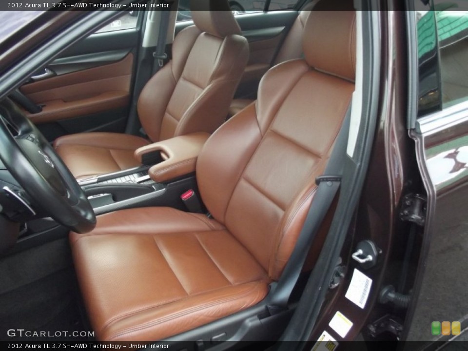 Umber Interior Front Seat for the 2012 Acura TL 3.7 SH-AWD Technology #95315785