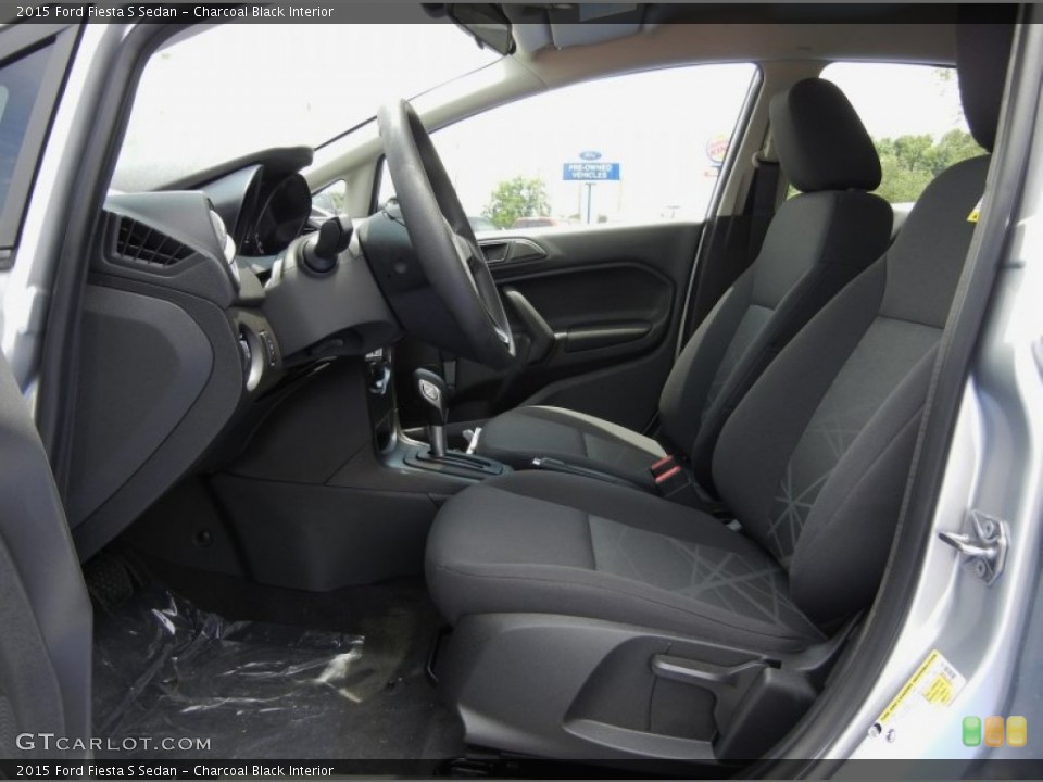 Charcoal Black Interior Front Seat for the 2015 Ford Fiesta S Sedan #95316847