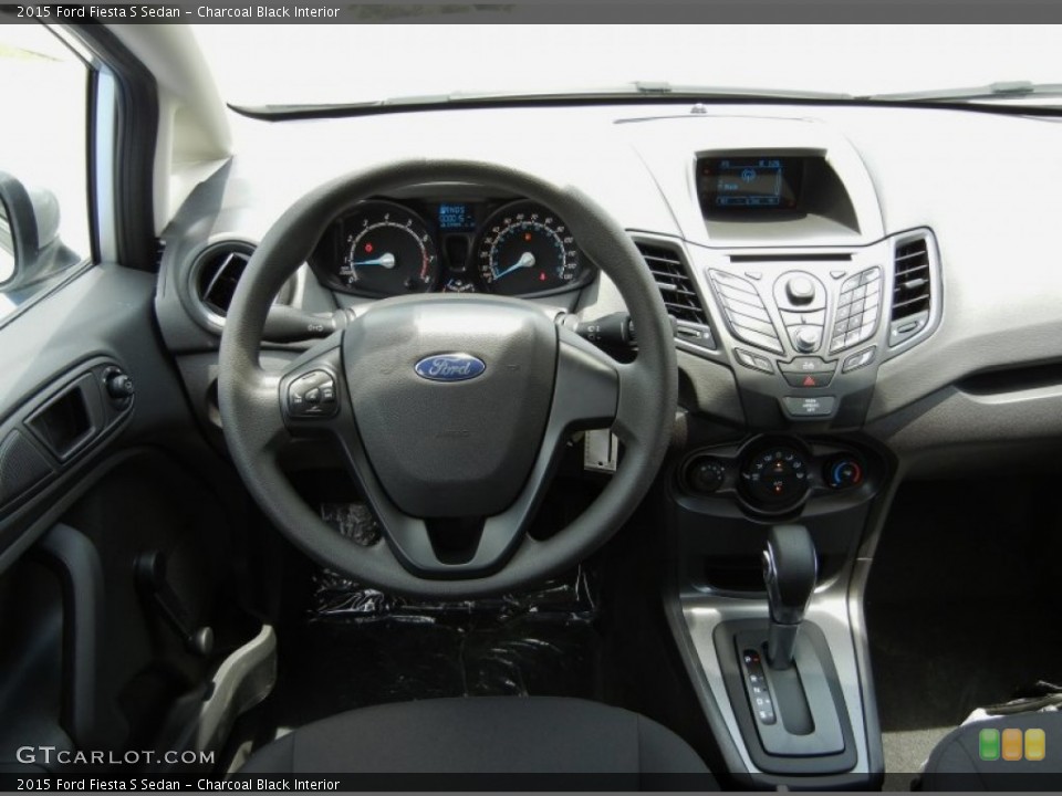 Charcoal Black Interior Dashboard for the 2015 Ford Fiesta S Sedan #95316883