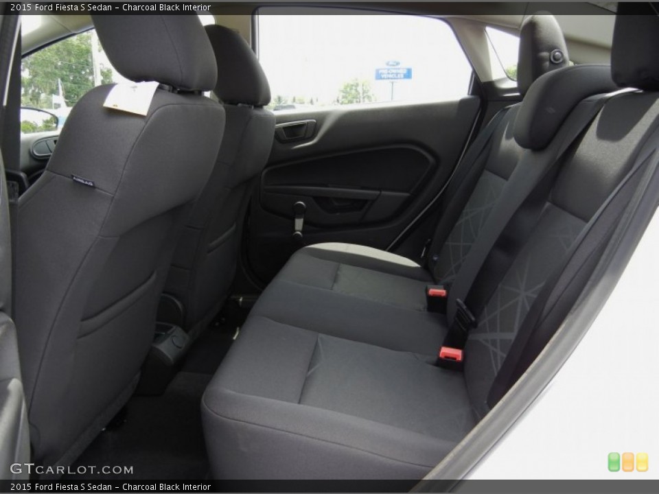 Charcoal Black Interior Rear Seat for the 2015 Ford Fiesta S Sedan #95317111