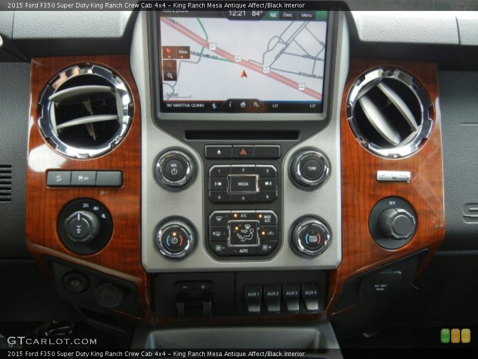 King Ranch Mesa Antique Affect/Black Interior Controls for the 2015 Ford F350 Super Duty King Ranch Crew Cab 4x4 #95317723
