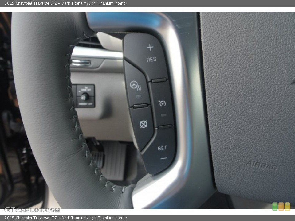 Dark Titanium/Light Titanium Interior Controls for the 2015 Chevrolet Traverse LTZ #95317765