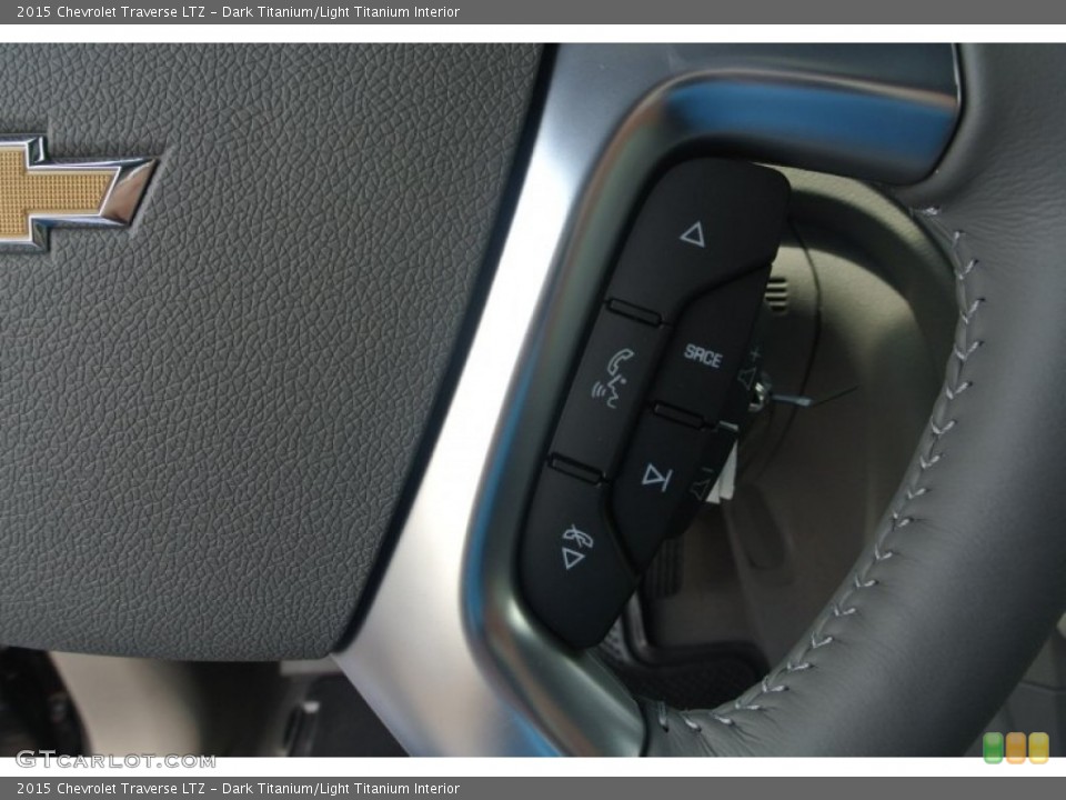 Dark Titanium/Light Titanium Interior Controls for the 2015 Chevrolet Traverse LTZ #95317786